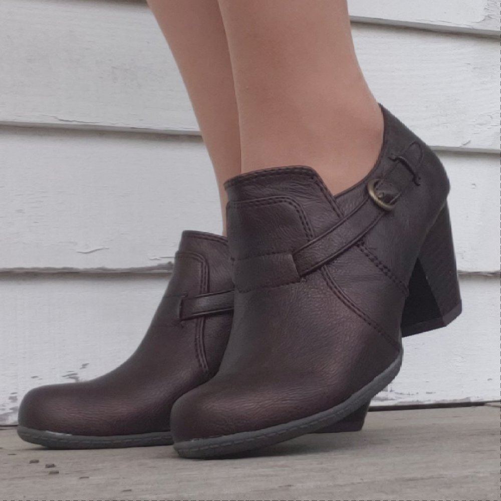 6.5m Womens Canyon River Blues Paige chuncky heel boot shoe brown bronze - Picture 8 of 11